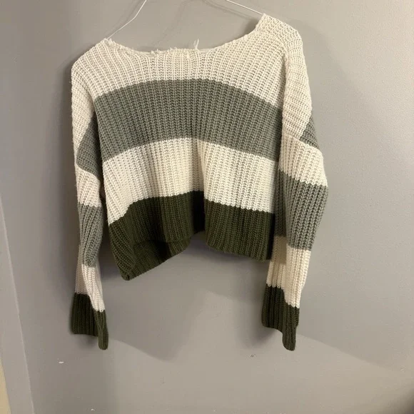 Moon & Madison Striped Chunky Knit Sweater – XS 🌿 - Picture 4 of 7